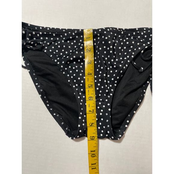 Victoria’s Secret Black & White Polka Bikini Bottom Size L - Picture 7 of 9